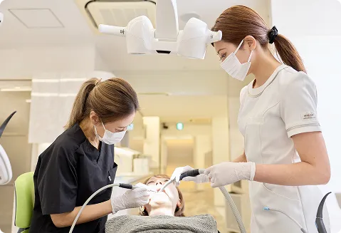 総合治療に対応（虫歯治療・抜歯も可能）