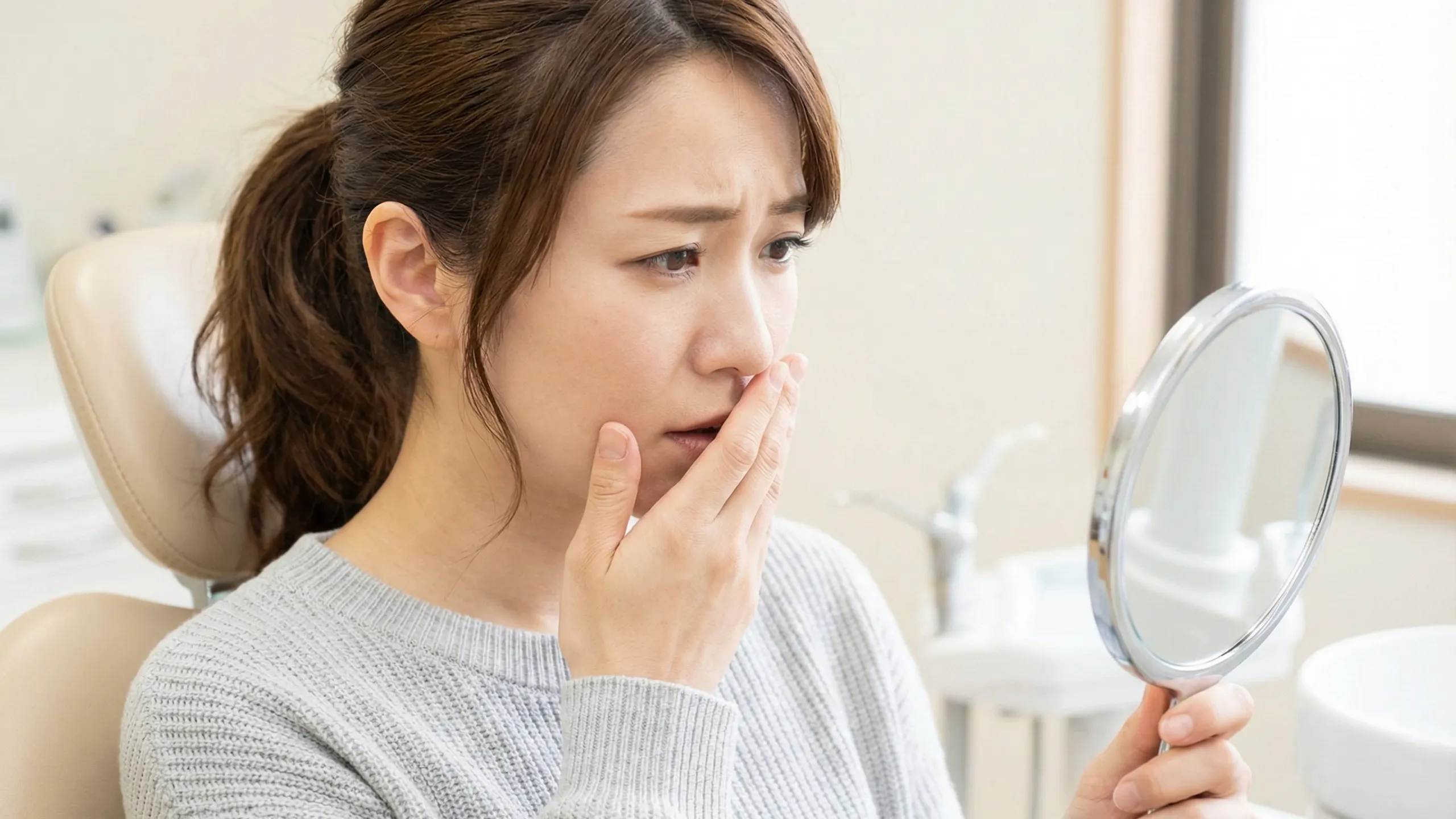 歯並びの悩みイメージ画像